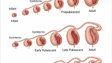 حجم الخصية حسب العمر: 1-5 سم 15 حجم الخصية حسب العمر: 1-5 سم