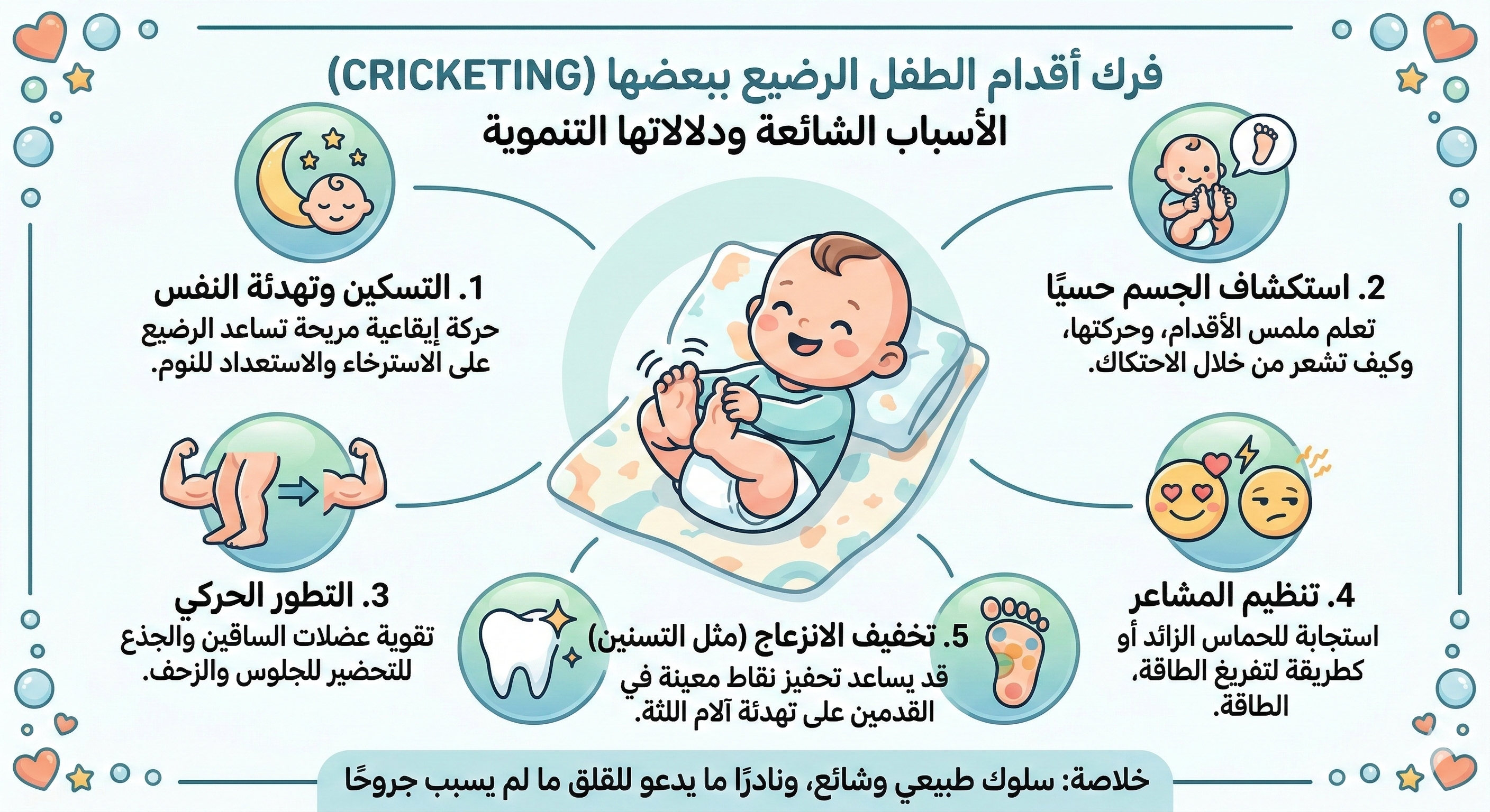 لماذا يقوم الرضيع بفرك رجليه ببعضها؟ 1