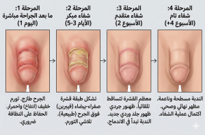 شفاء جرح الختان