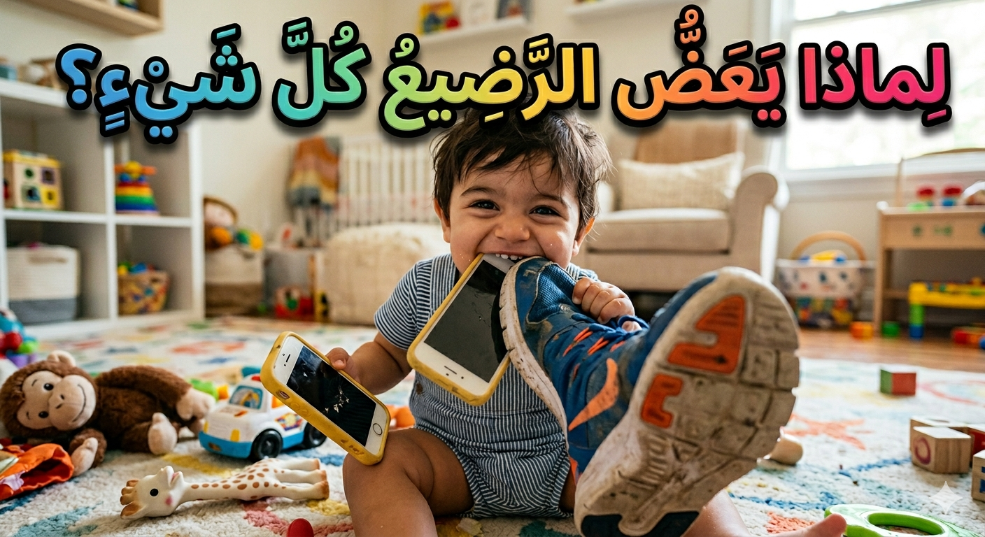 لماذا يعض الرضيع كل شيء؟ 1