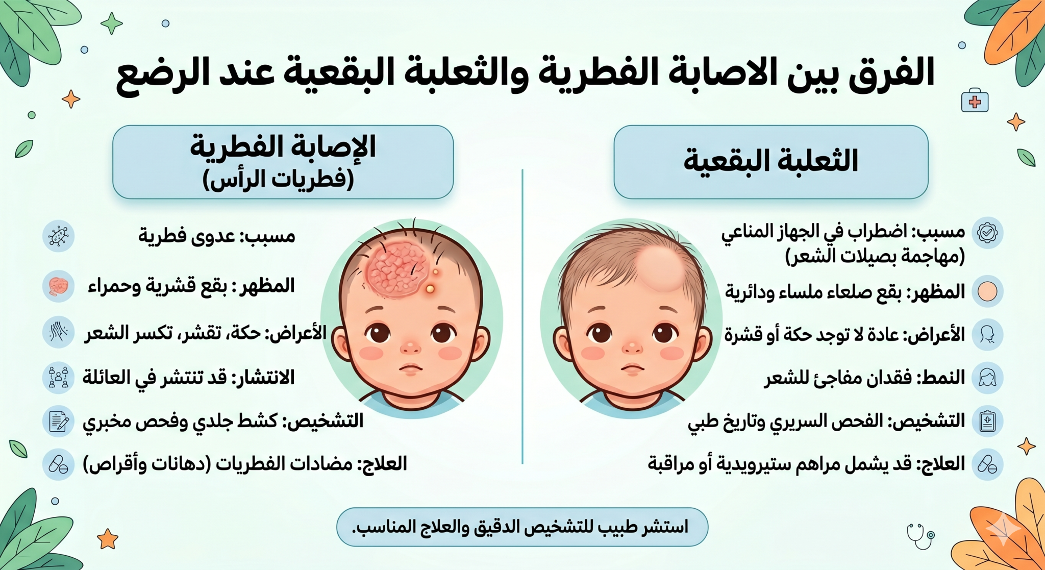ما هي أسباب الشعر الخفيف عند الرضع؟ 1